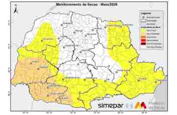 Seca recua em várias regiões do Paraná, aponta monitor nacional